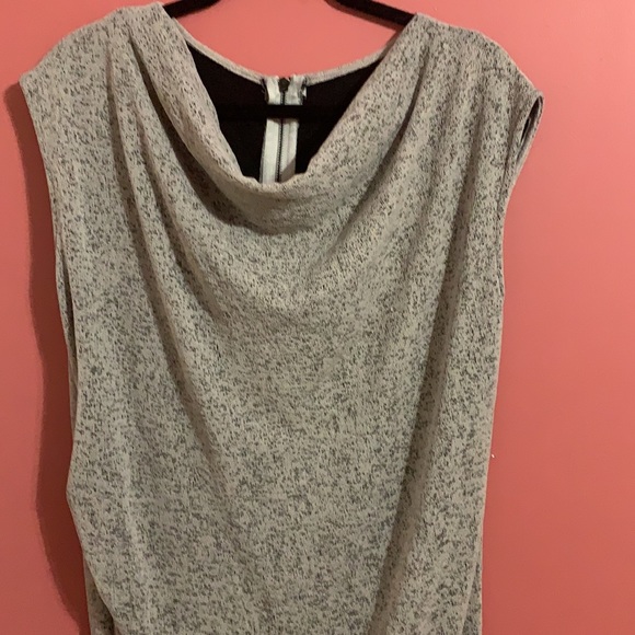 Sleeveless Cowl / Off Shoulder Mini Dress - Picture 2 of 7